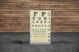 Eye Exam Chart Lighted Sign