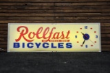 Rollfast Bicycles Lighted Clock-Sign
