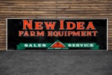 New Idea Farm Equipment Sales and Service Double-Sided Porcelain Sign