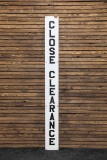 Circa 1930s Close Clearance Vertical Porcelain Sign