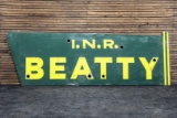 I.N.R. Beatty Single-Sided Porcelain Sign