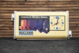 Walker Muffler Lighted Clock-Sign