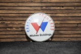 Circas 1970s Wick's Building Thermometer