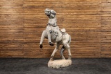 Light Gray Horse Statue