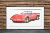 1986 Chevrolet Corvette Convertible Print by Harold Cleworth