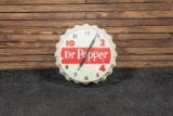 Circa 1960s Dr. Pepper Lighted Clock