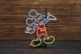 Circa 1990s Mickey Mouse Neon Sign