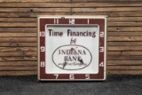 Circa 1960s Indiana Bank & Trust Co. Lighted Clock
