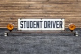 1950s-1960s School Children/Student Driver Roof Sign