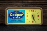 Cooper Tires Lighted Clock-Sign