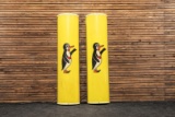 Pair of Penguin Point Vertical Lighted Signs