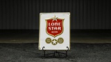 Lone Star Beer Embossed Metal Sign
