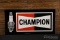 Champion Spark Plugs NOS Embossed Tin Sign