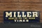 Miller Tires Embossed Tin Sign