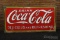 Original 1930s-era Coca-Cola Delicious and Refreshing Sign