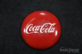 Large Coca-Cola Enamel Button Sign