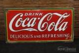 Original 1930s-era Coca-Cola Delicious and Refreshing Sign