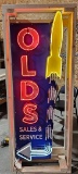 Custom Animated Olds Rocket Neon Sign