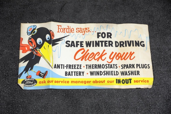 1940s Ford Winter Service Poster