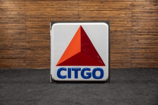 Citgo Gasoline Single-Sided Lighted Sign
