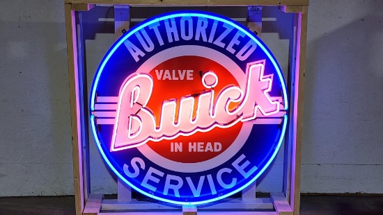 Custom Buick Authorized Service Neon Lighted Sign