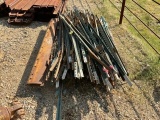 Pallet of T Posts and Cutting Edges