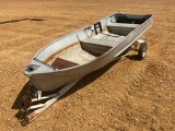 Aluminum Boat W/ Trailer