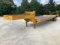 Yellow Single Axle Flatbed Trailer with Ramps