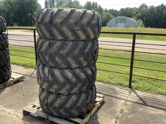 Set of (4) 430/70R20 Tires and Rims