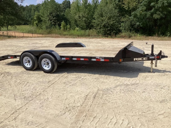 2021 Rice 18 Foot Tandem Axle Trailer