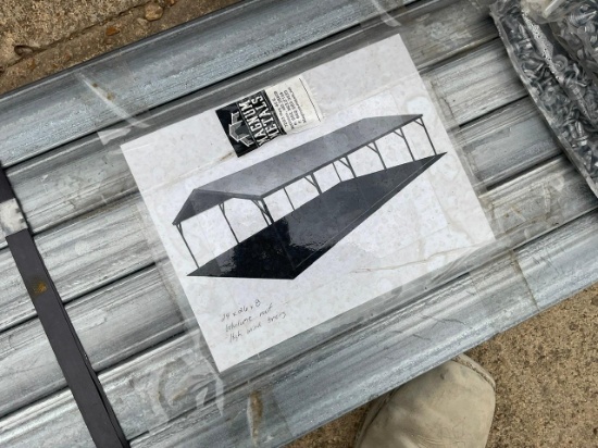 Galvulume Carport 24x26x8