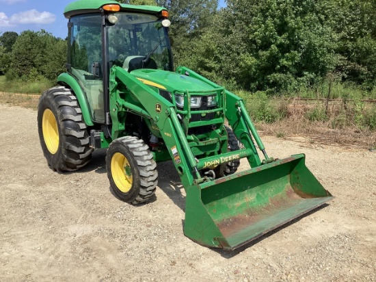 2014 John Deere 4044R Cab Tractor w/ John Deere H180 Loader
