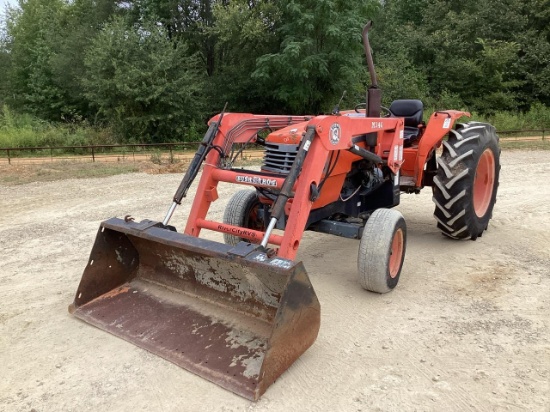 Kubota M4700 Tractor W/ Bush Hog M346 Loader
