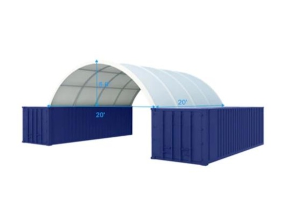 2023 Golden Mountain Dome Storage Shelter 20' x 20'
