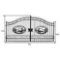 Chery Industrial 20 Foot Biparting Iron Gates