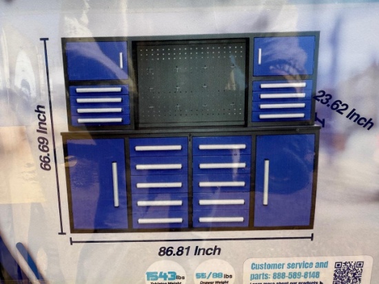 Chery Industrial 7 Ft. 18 Drawer Workbench