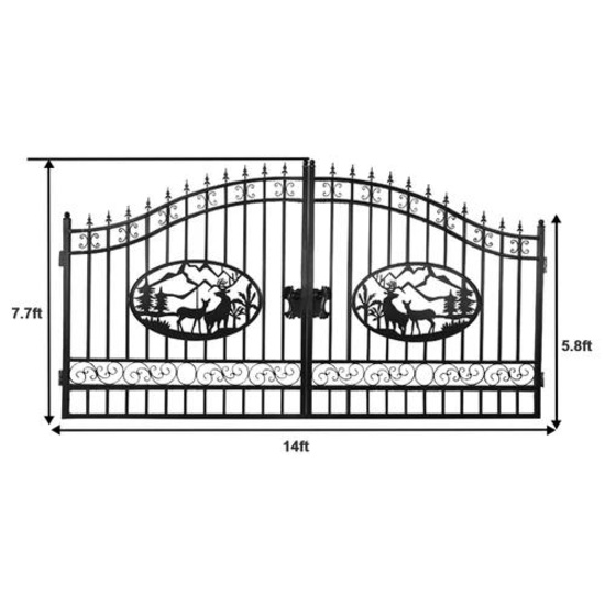 Chery Industrial 20 Foot Biparting Iron Gates