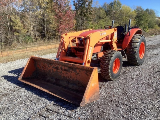 2014 Kubota M7060 Tractor With LA1154 Kubota Front End Loader