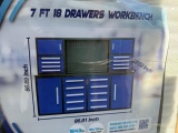 Chery Industrial 7 Foot 18 Drawers Workbench