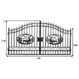 Chery Industrial 20 Foot Biparting Iron Gates