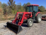 Mahindra 2565 Tractor with Loader and Hay Spear