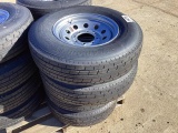 (4) Trailquest 235/80R16 Tires and Rims