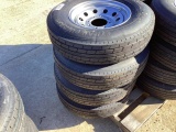 (4) Trailquest 235/80R16 Tires and Rims