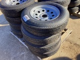 (4) Trailquest 205/75R15 Tires and Rims