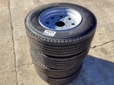 (4) Trailfinder 235/75R17.5 Tires and Rims