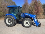 2020 New Holland Work Master 75 Tractor w/ New Holland 550LU Front End Loader