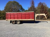 H&H 18ft. Roll Tarp Gooseneck Dump Trailer