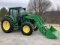 John Deere 6120M Tractor w/ JD 600R Front End Loader