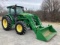 John Deere 6120E Tractor w/ John Deere 1310 Front End Loader