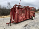 Palco Squeeze Chute w/ Scales on Trailer
